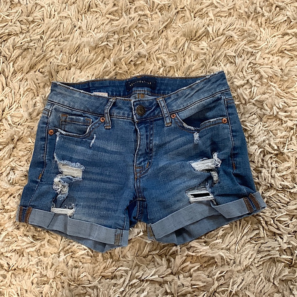 Ripped Aéropostale Jean Shorts
